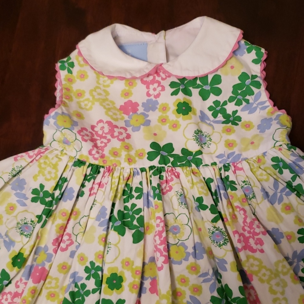 Tie in the back floral dress